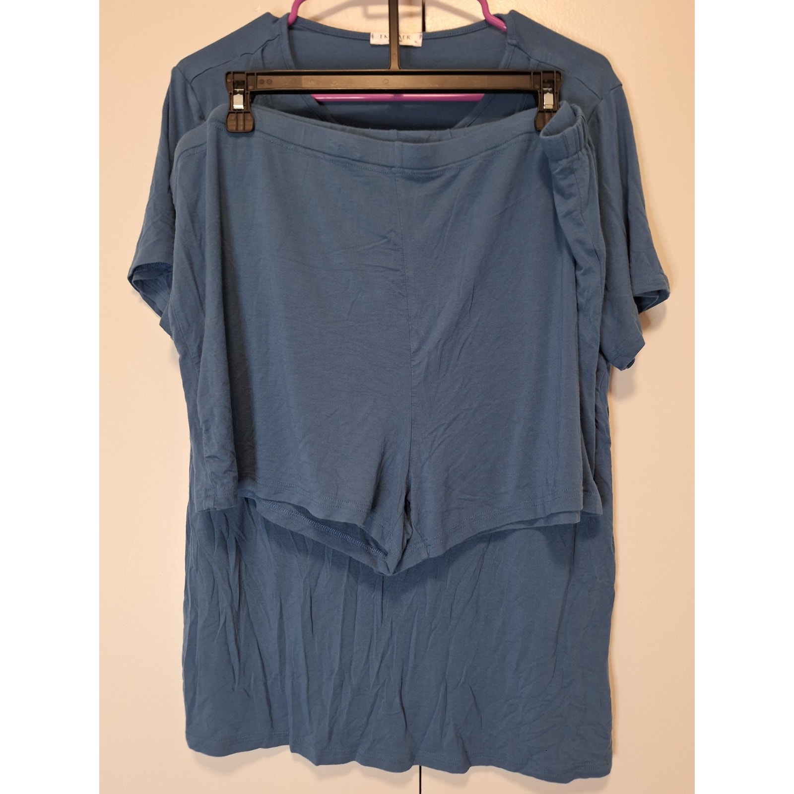 Ekouaer Blue Nursing Pajama Set Sz Xl